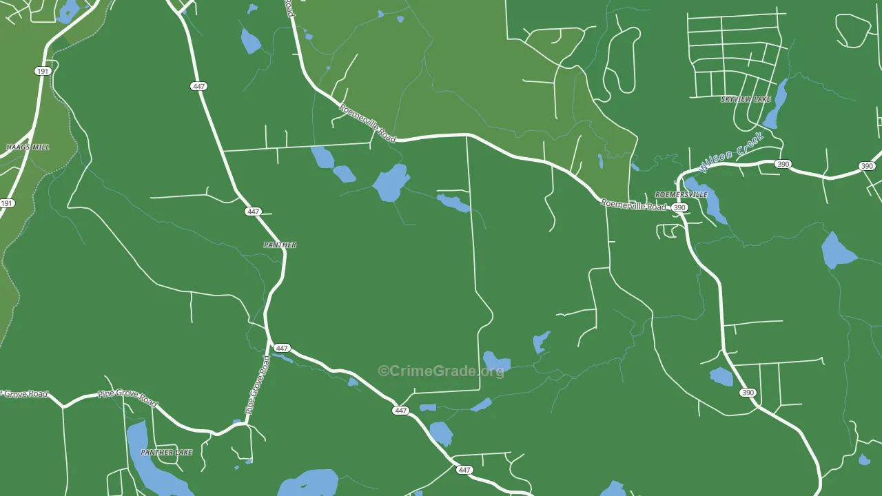 Panther, PA Map of Drug-Related Crime Rates