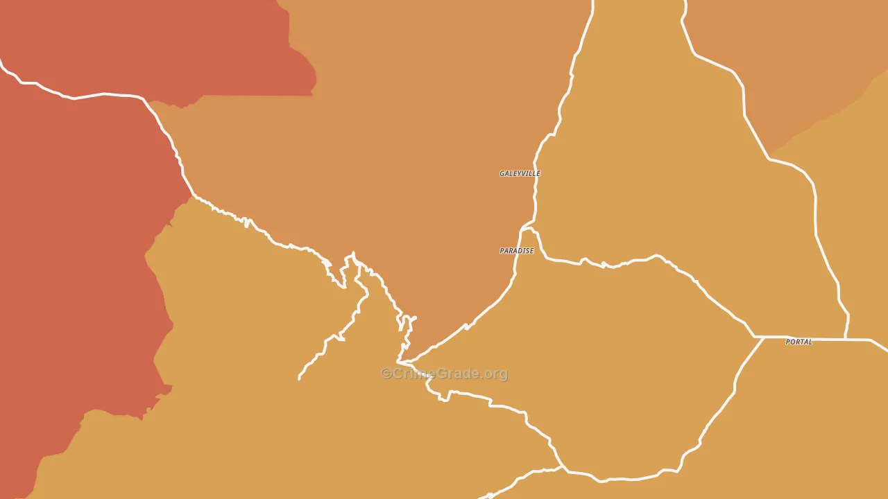 Paradise, AZ Map of Drug-Related Crime Rates