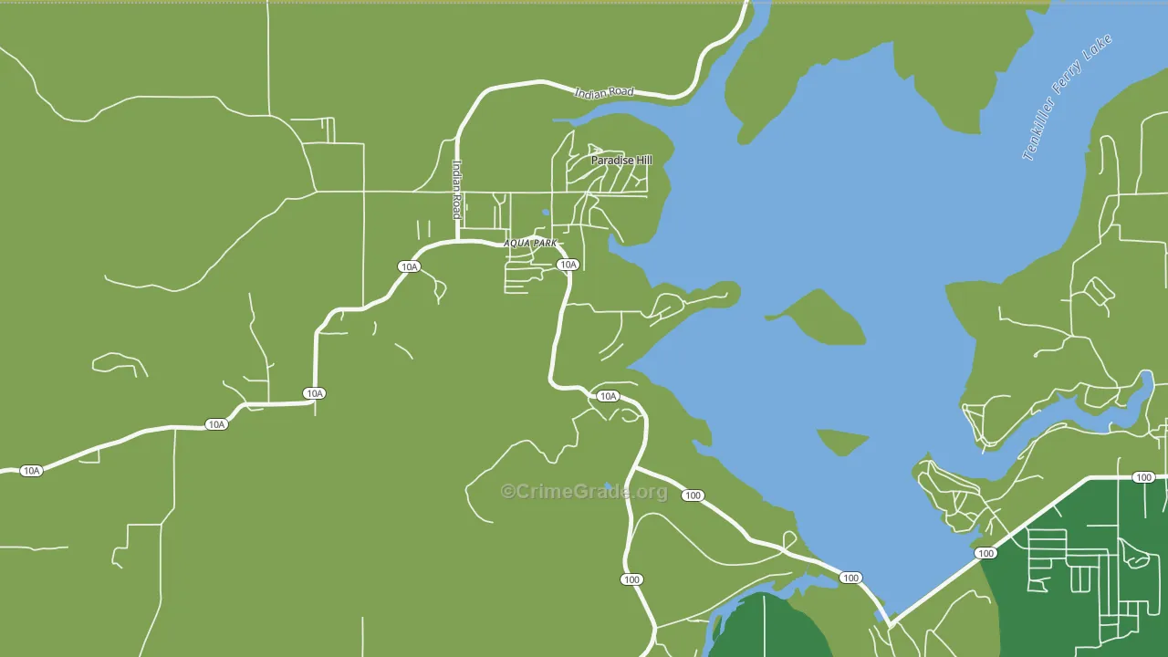 Paradise Hill, OK Map of Drug-Related Crime Rates