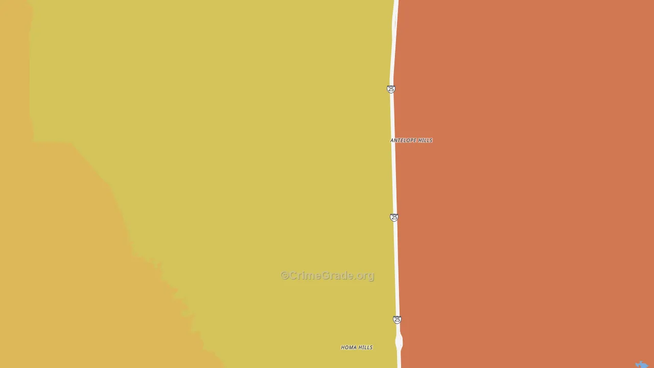 Paradise Valley, WY Map of Drug-Related Crime Rates