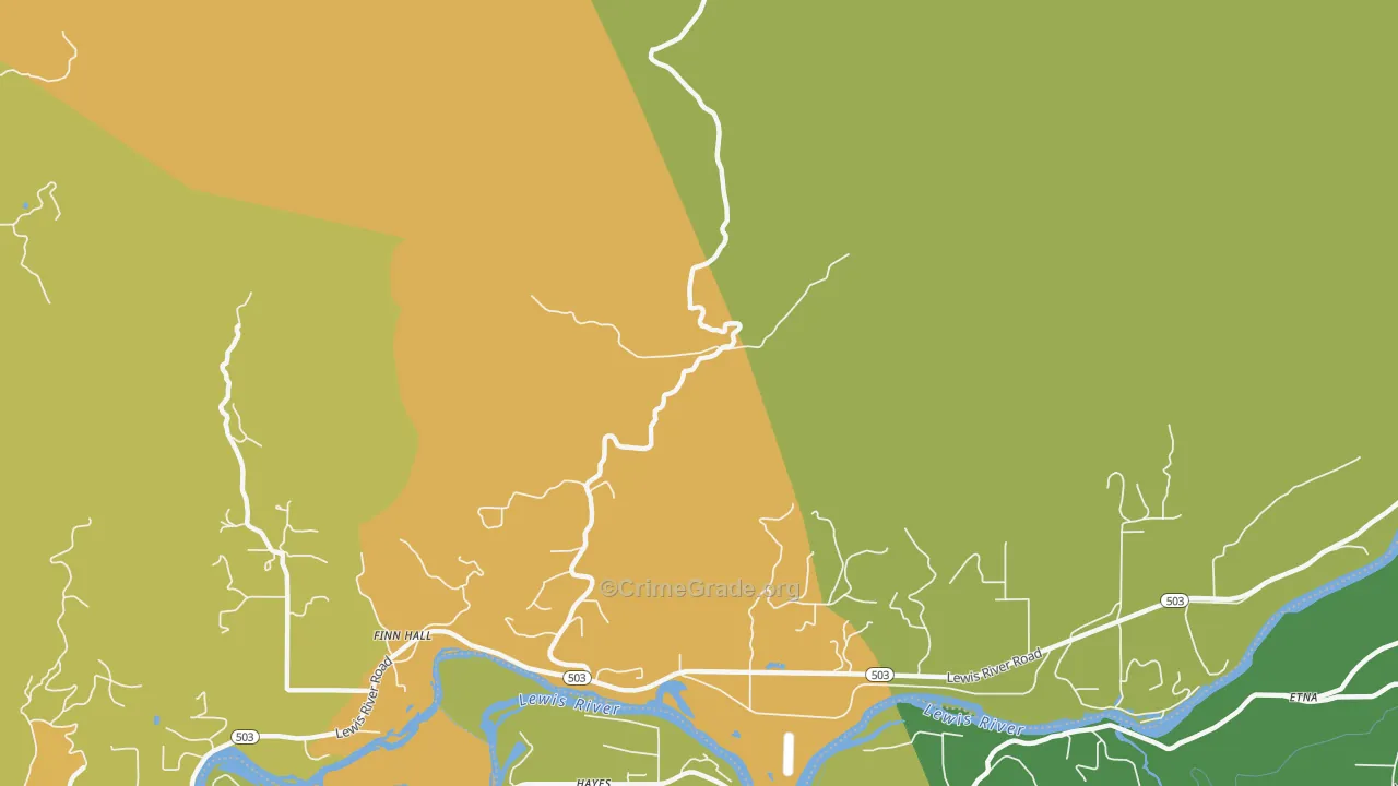 Paradise, WA Map of Drug-Related Crime Rates