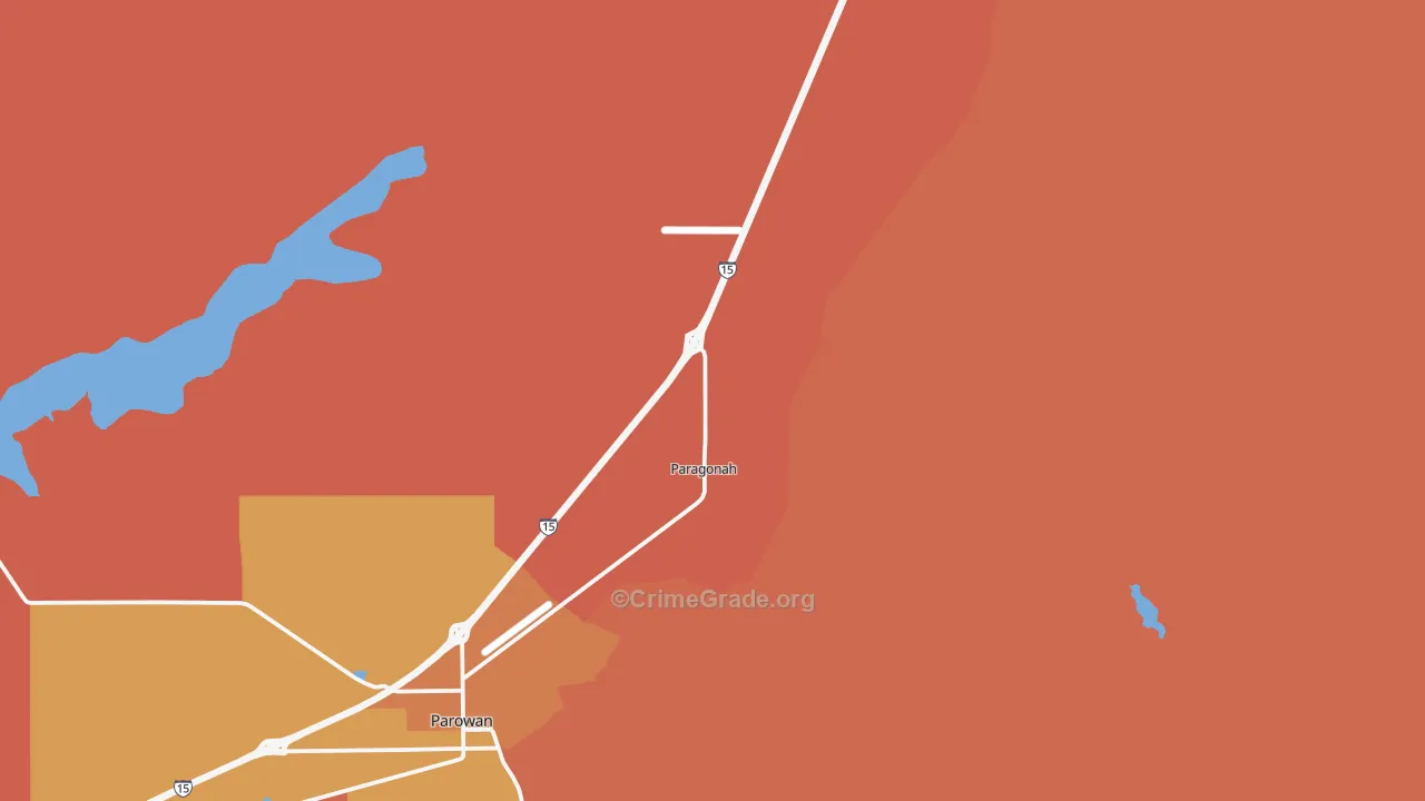 Paragonah, UT Map of Drug-Related Crime Rates