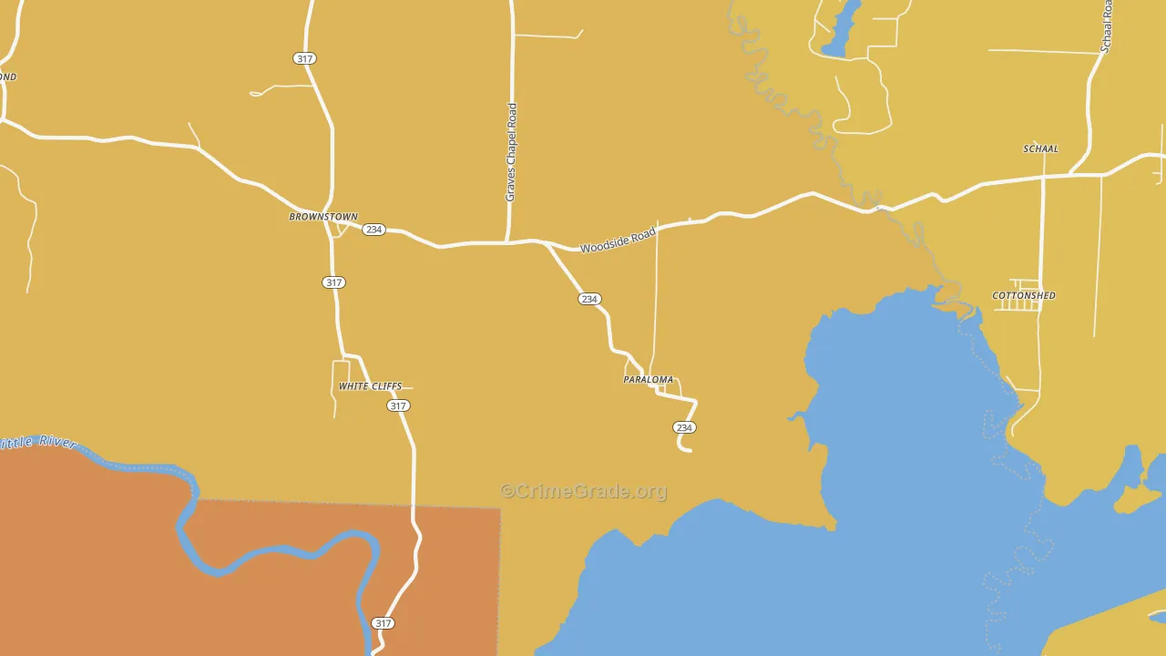 Paraloma, AR Map of Drug-Related Crime Rates
