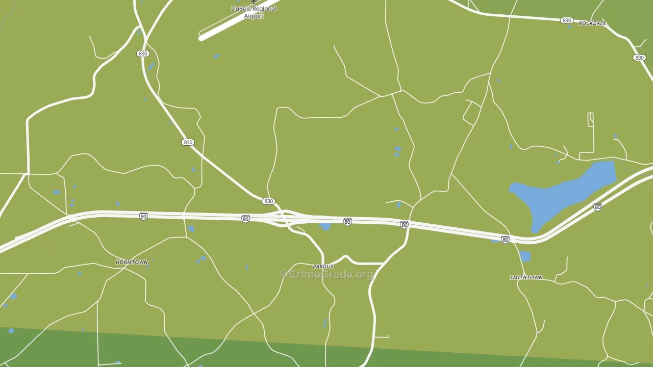 Pardus, PA Map of Drug-Related Crime Rates