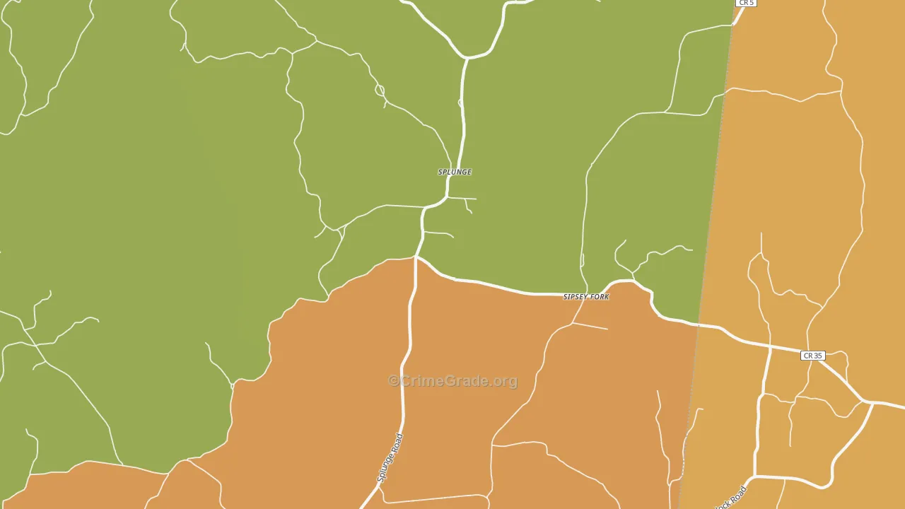 Parham, MS Map of Drug-Related Crime Rates