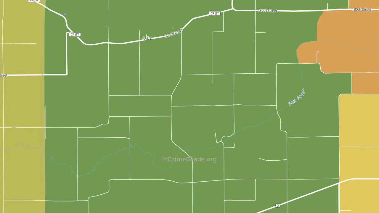 Paris, IA Map of Drug-Related Crime Rates