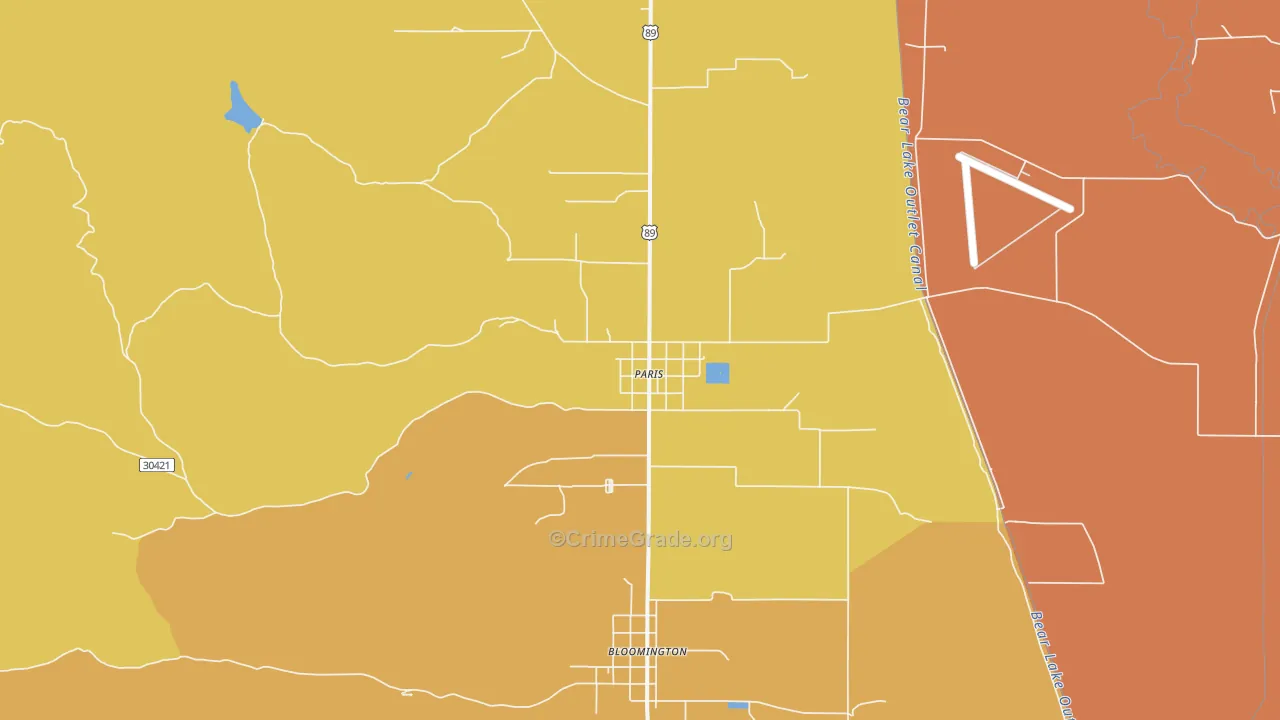 Paris, ID Map of Drug-Related Crime Rates