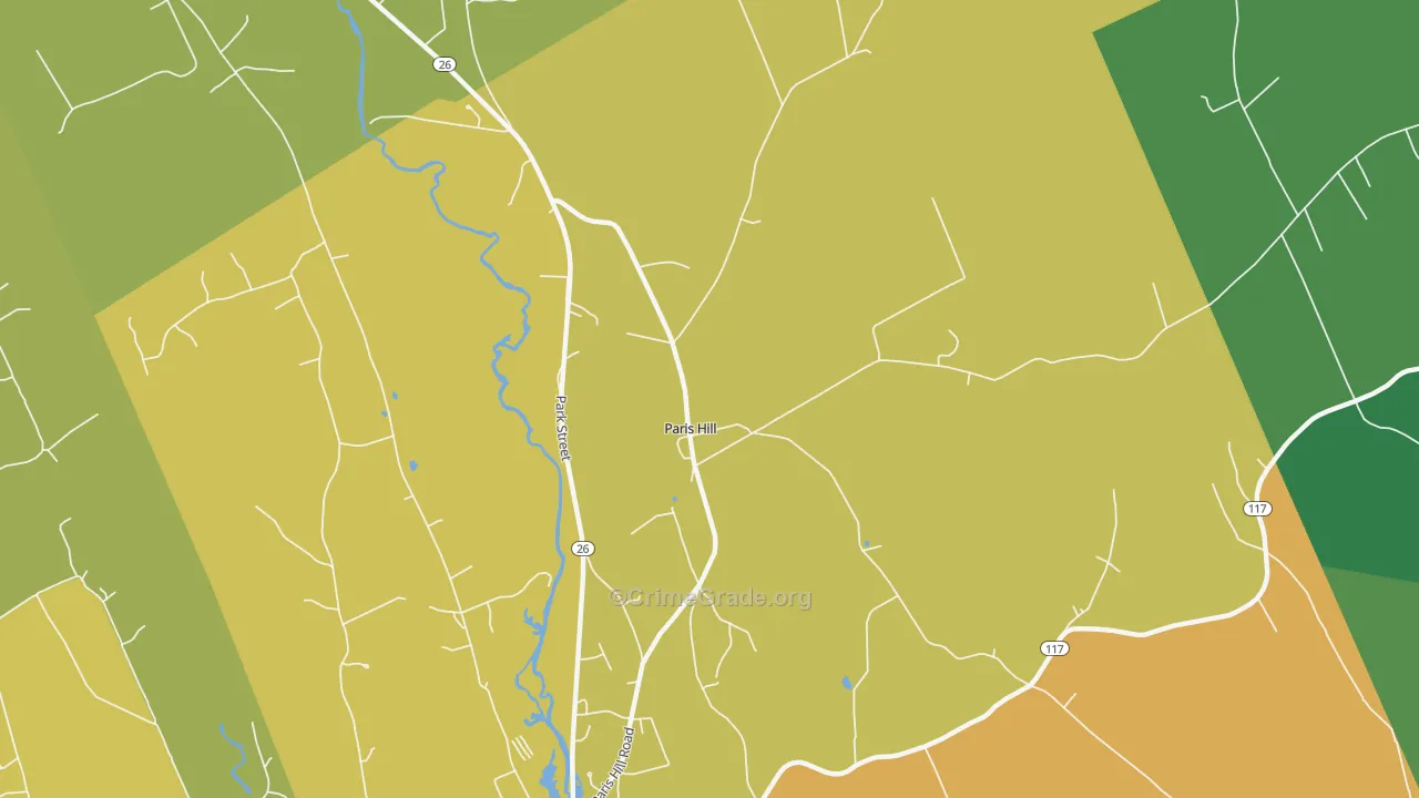 Paris, ME Map of Drug-Related Crime Rates