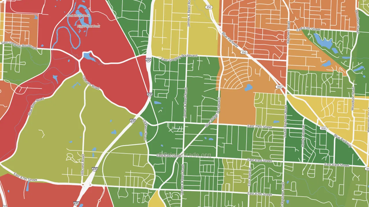 Park Farms, Kansas City, MO Map of Drug-Related Crime Rates