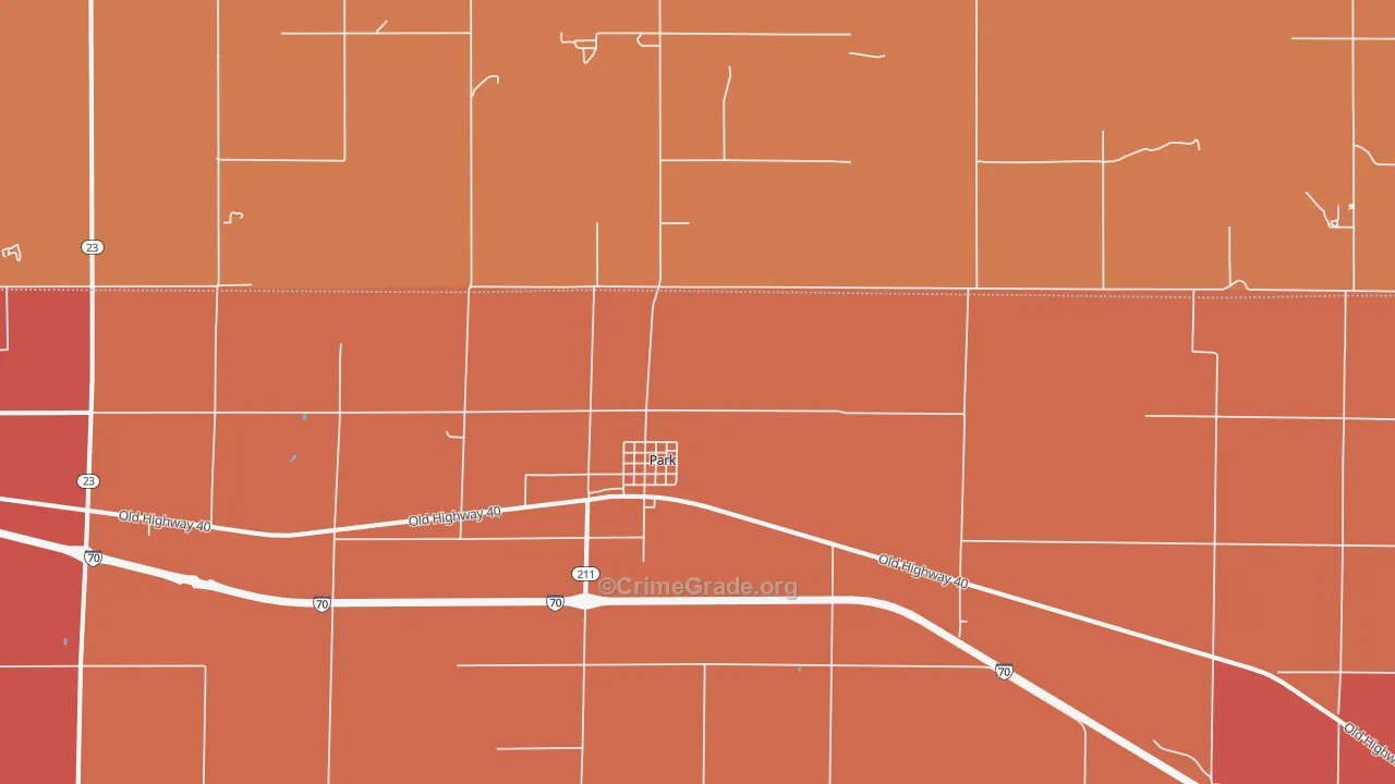 Park, KS Map of Drug-Related Crime Rates