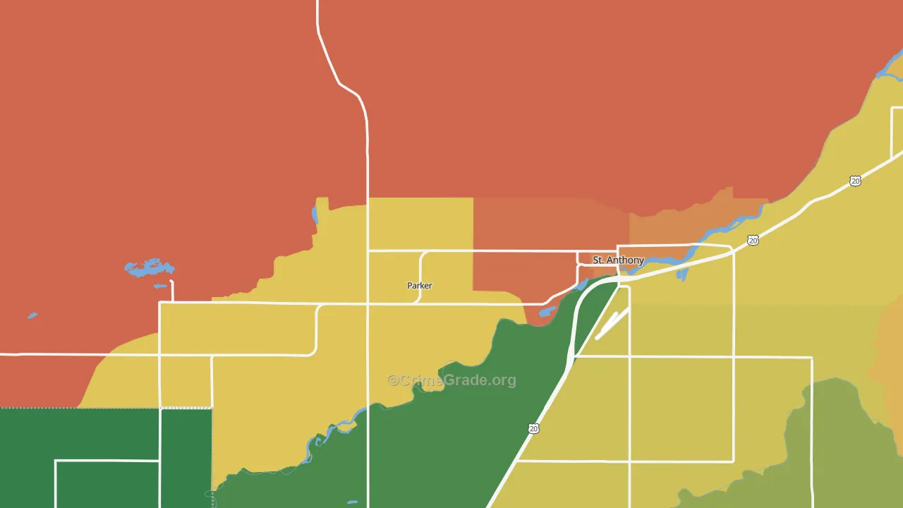 Parker, ID Map of Drug-Related Crime Rates