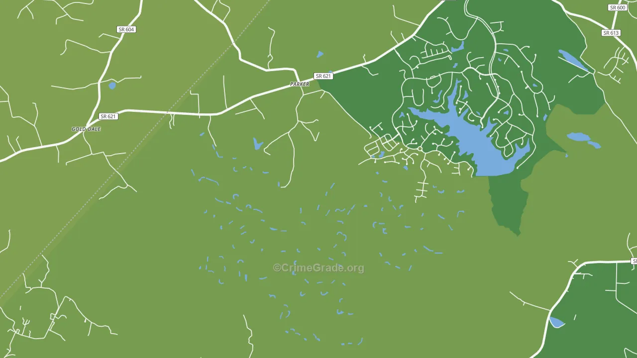 Parker, VA Map of Drug-Related Crime Rates