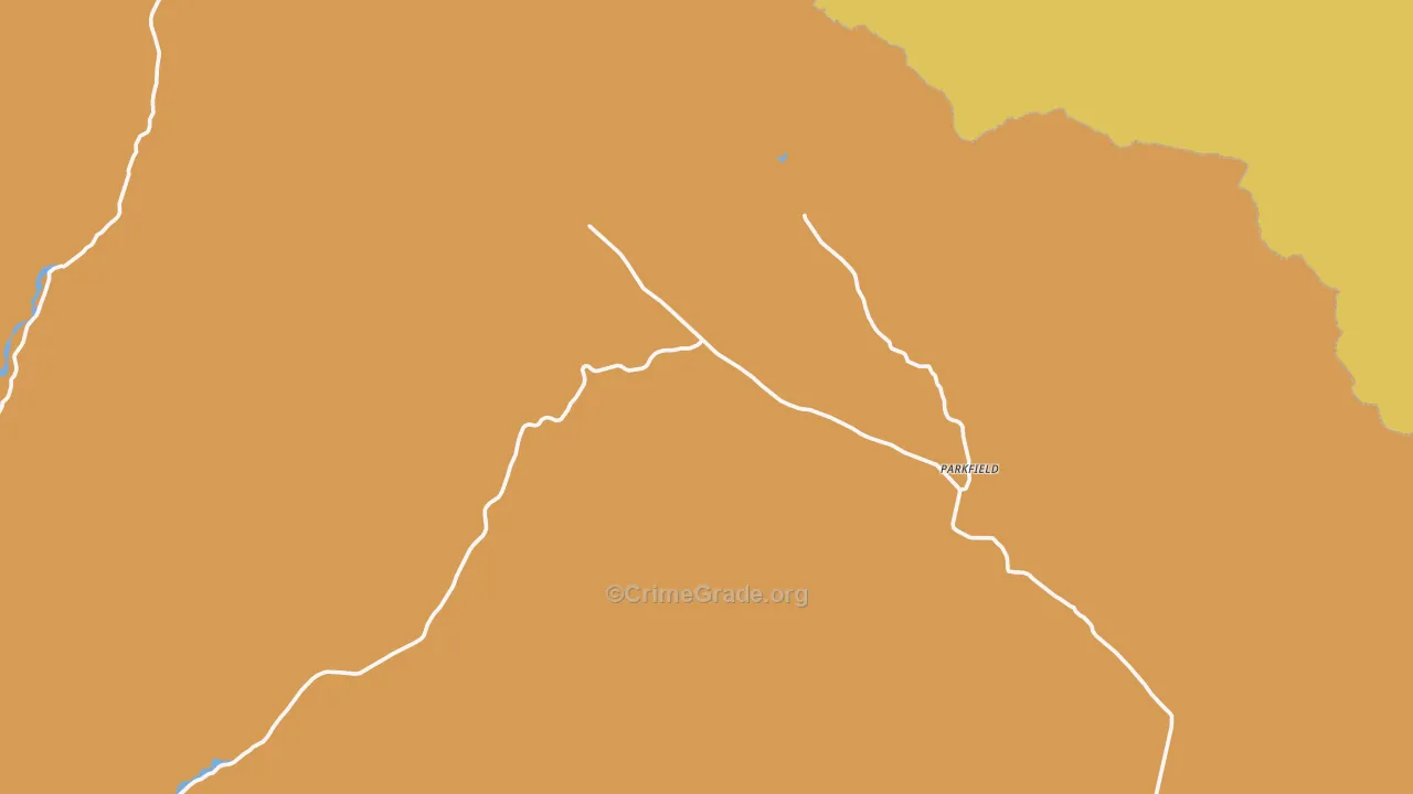 Parkfield, CA Map of Drug-Related Crime Rates