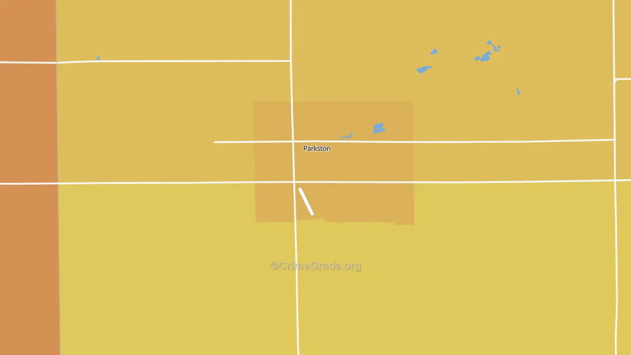 Parkston, SD Map of Drug-Related Crime Rates