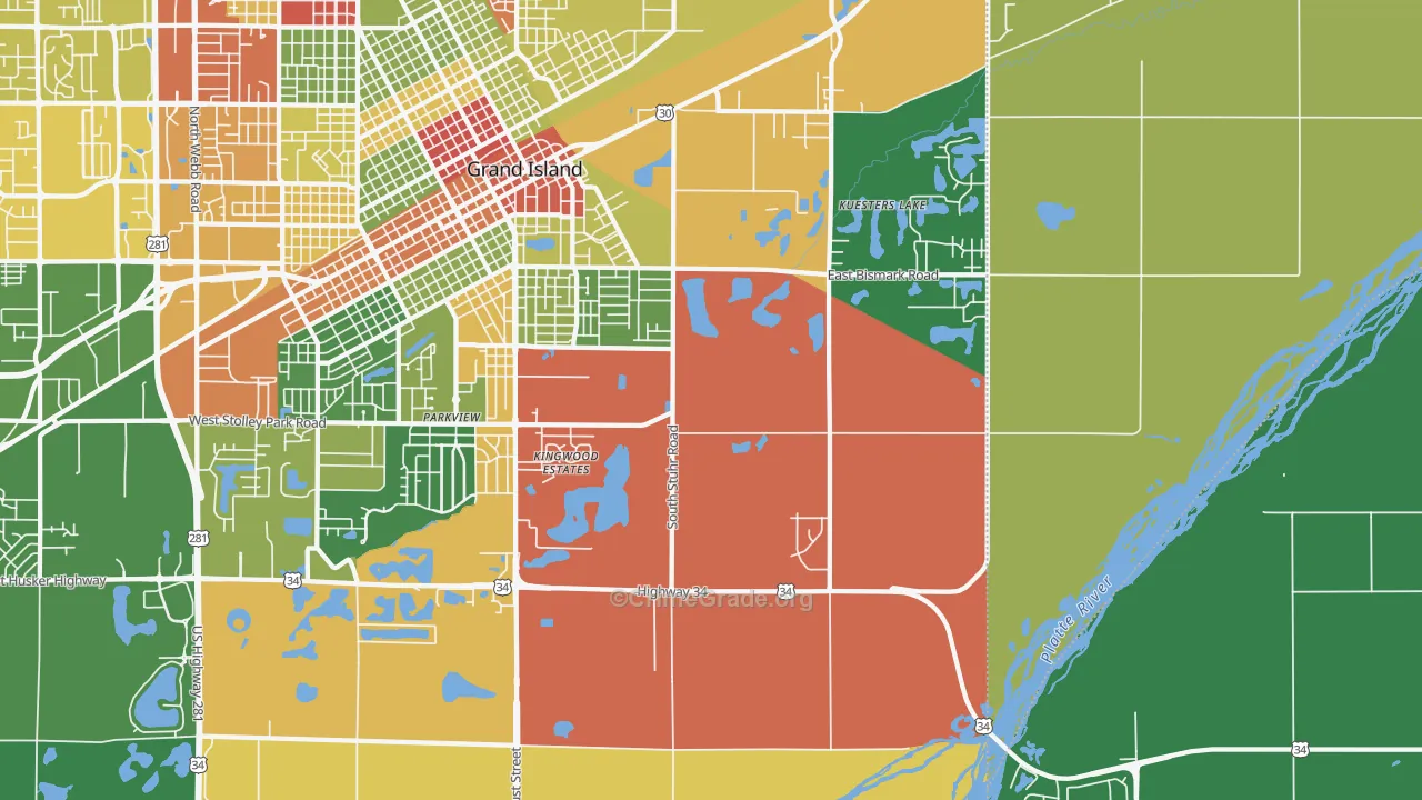 Parkview, NE Map of Drug-Related Crime Rates