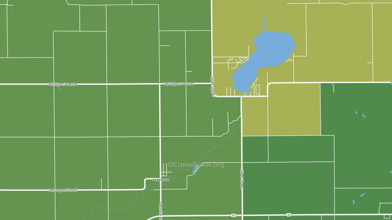 Parkville, MI Map of Drug-Related Crime Rates