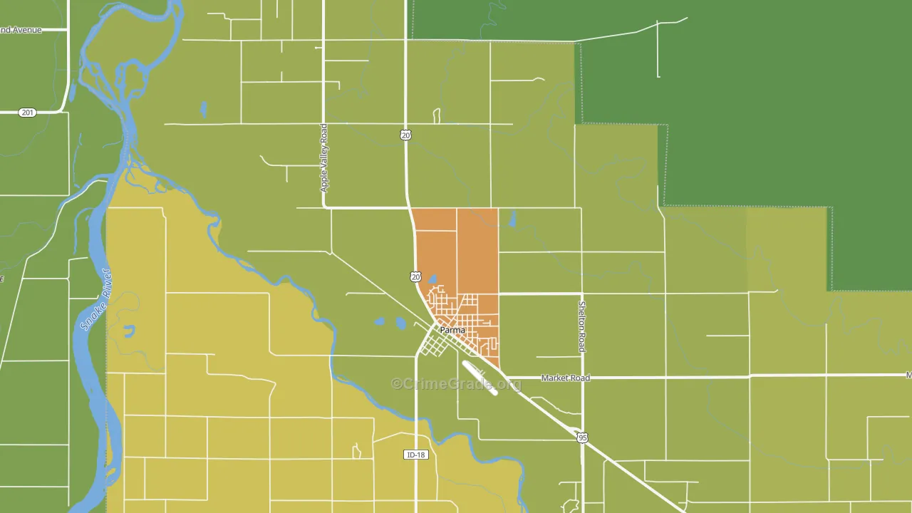 Parma, ID Map of Drug-Related Crime Rates
