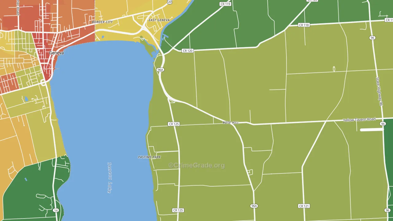 Pastime Park, NY Map of Drug-Related Crime Rates