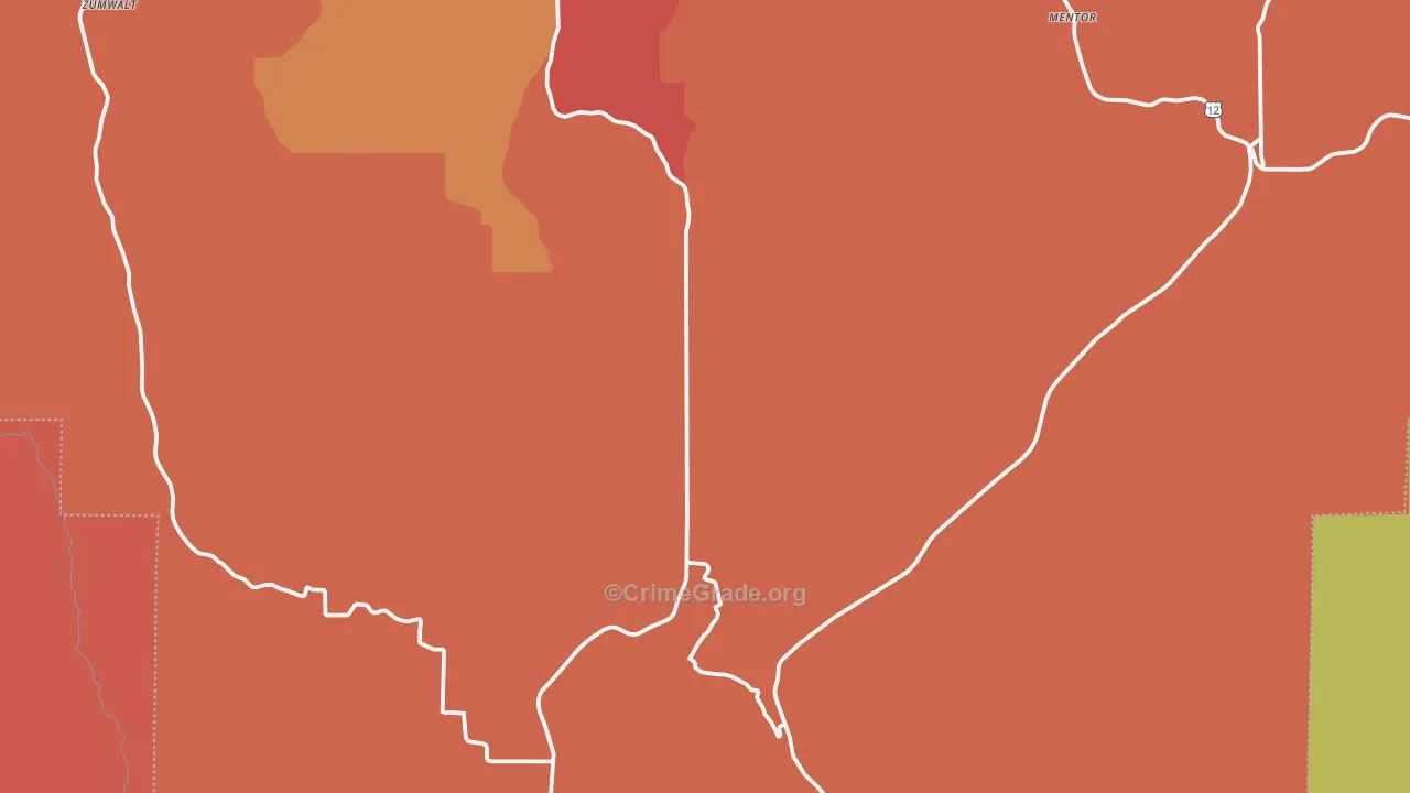 Pataha, WA Map of Drug-Related Crime Rates