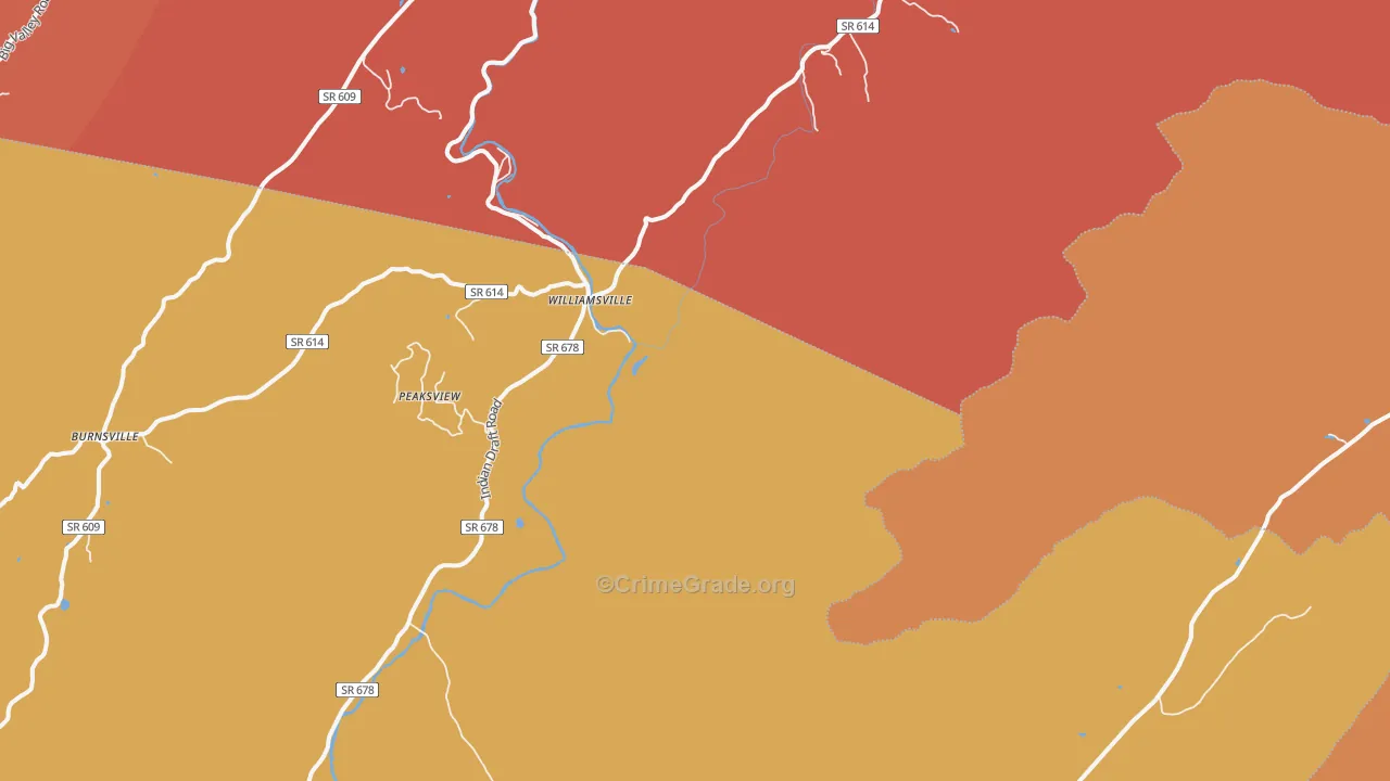 Patna, VA Map of Drug-Related Crime Rates