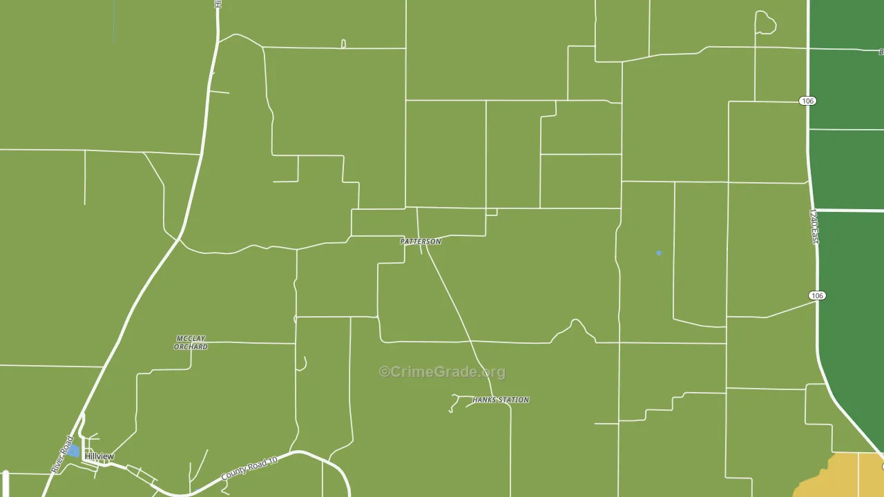 Patterson, IL Map of Drug-Related Crime Rates