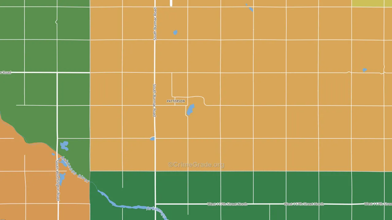 Patterson, KS Map of Drug-Related Crime Rates