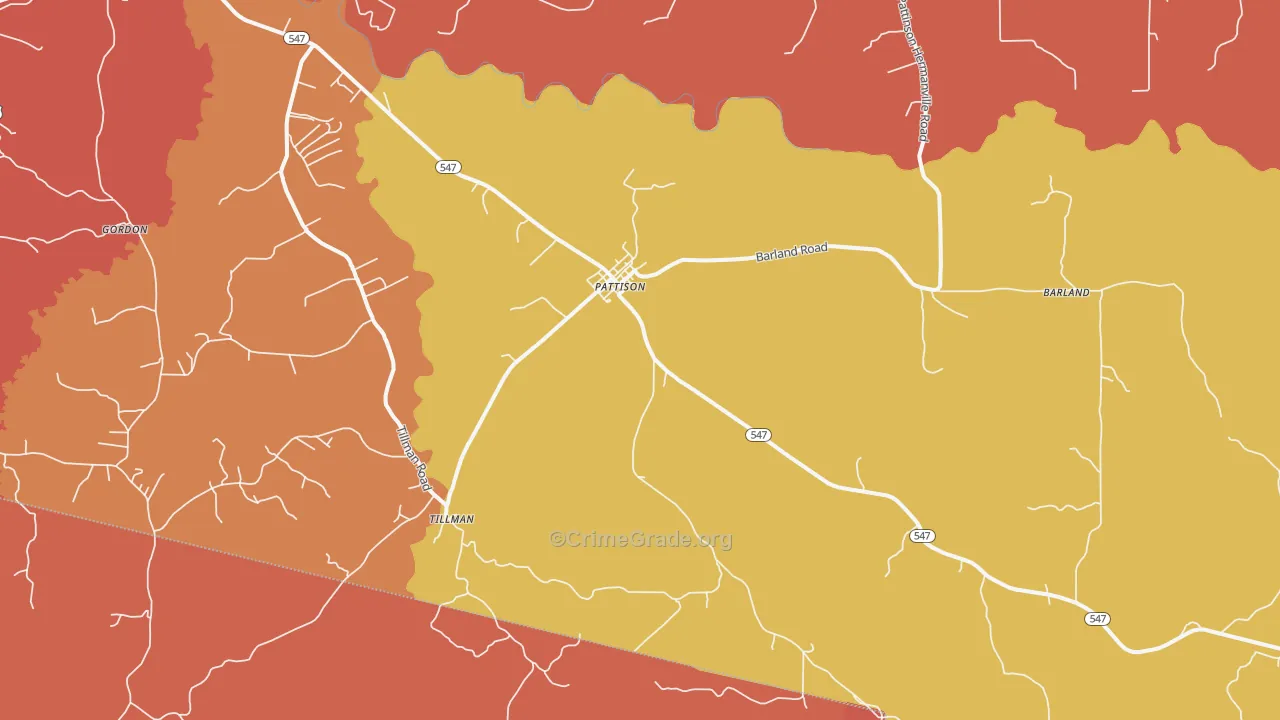 Pattison, MS Map of Drug-Related Crime Rates