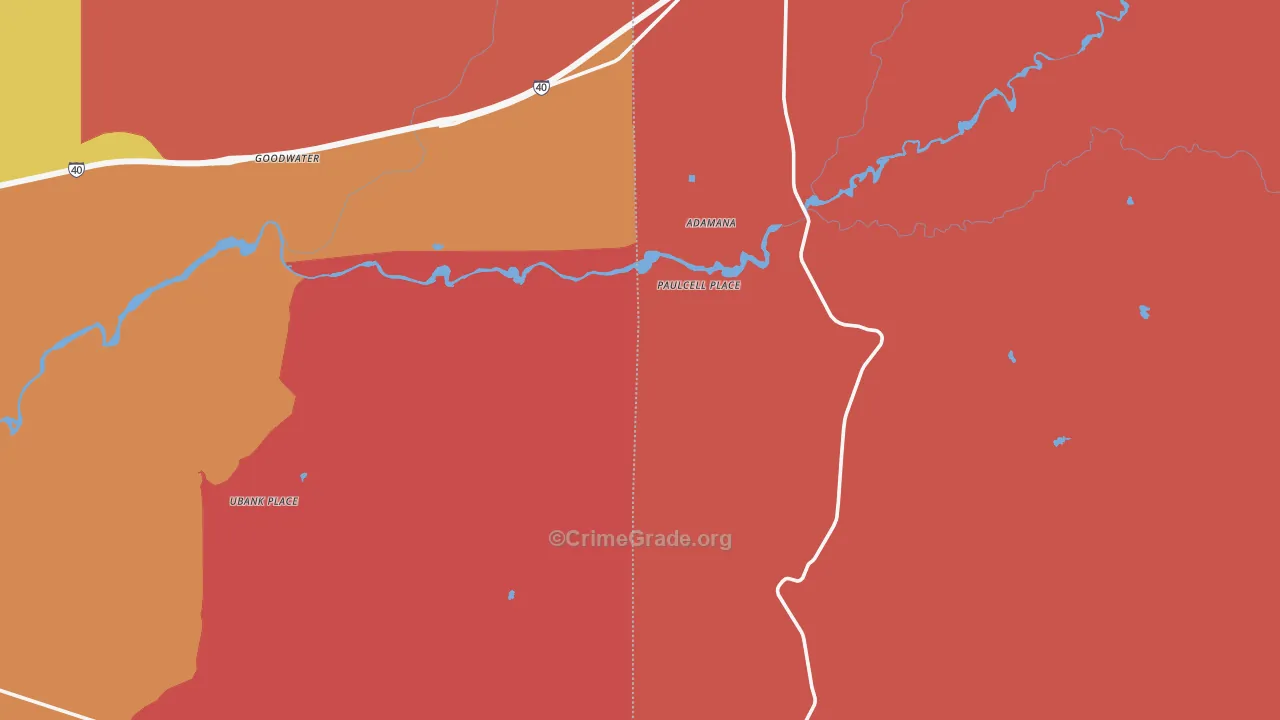 Paulcell Place, AZ Map of Drug-Related Crime Rates
