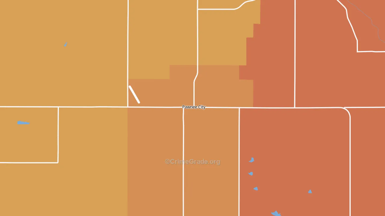 Pawnee City, NE Map of Drug-Related Crime Rates