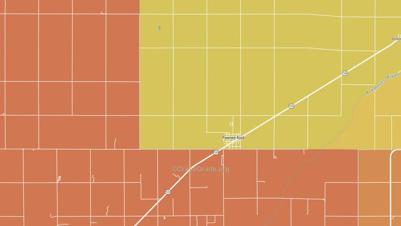 Pawnee Rock, KS Map of Drug-Related Crime Rates