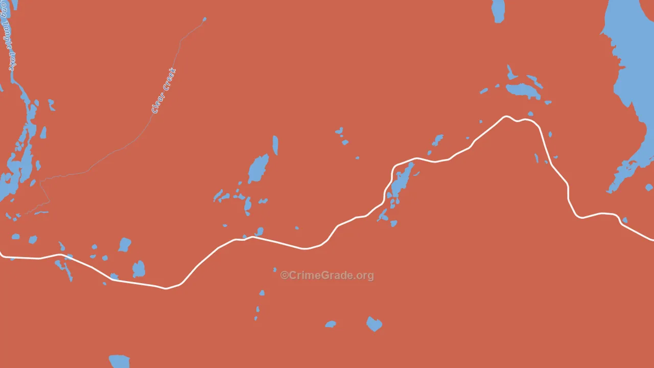 Paxson, AK Map of Drug-Related Crime Rates