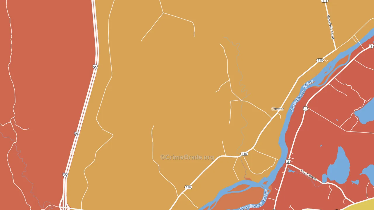 Pea Ridge, ME Map of Drug-Related Crime Rates