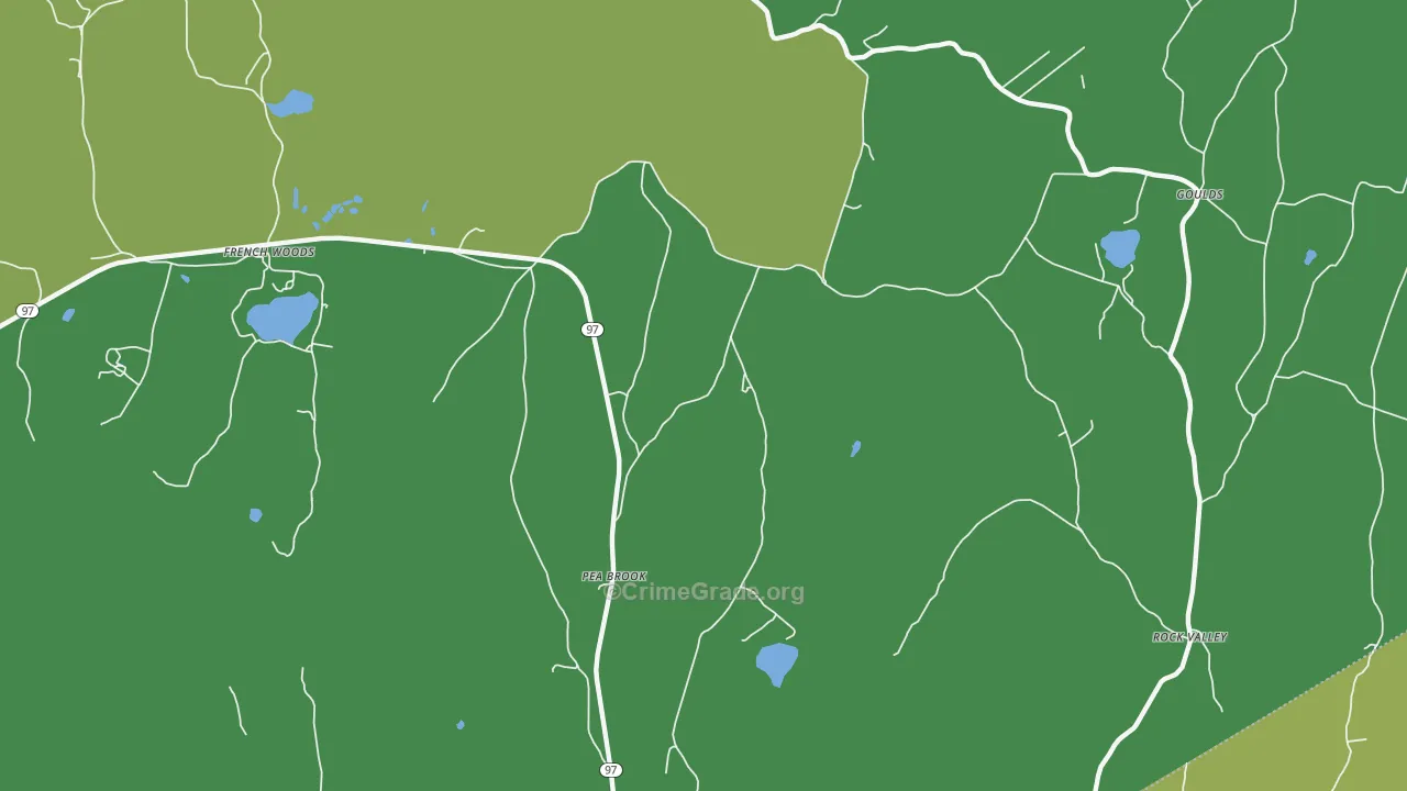 Peabrook, NY Map of Drug-Related Crime Rates