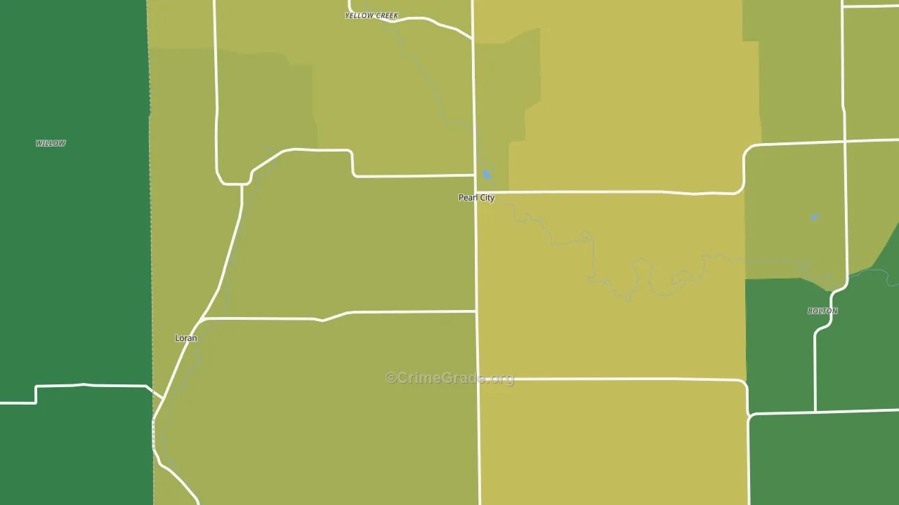 Pearl City, IL Map of Drug-Related Crime Rates