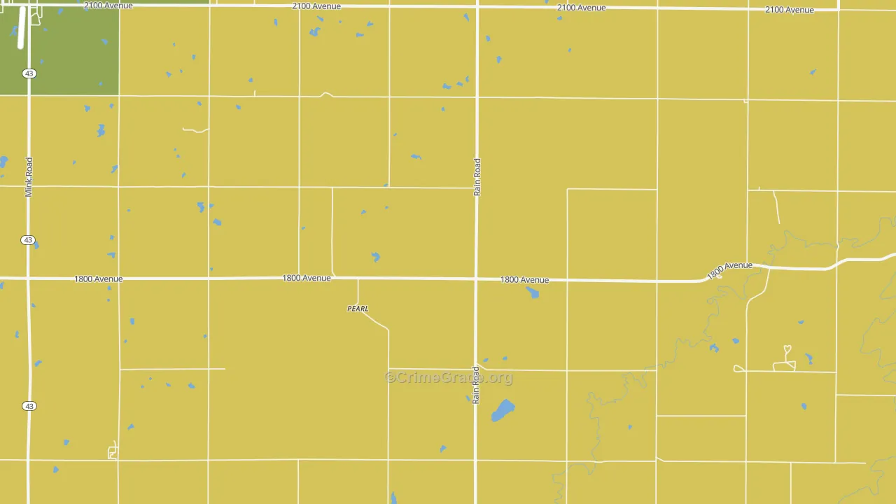 Pearl, KS Map of Drug-Related Crime Rates