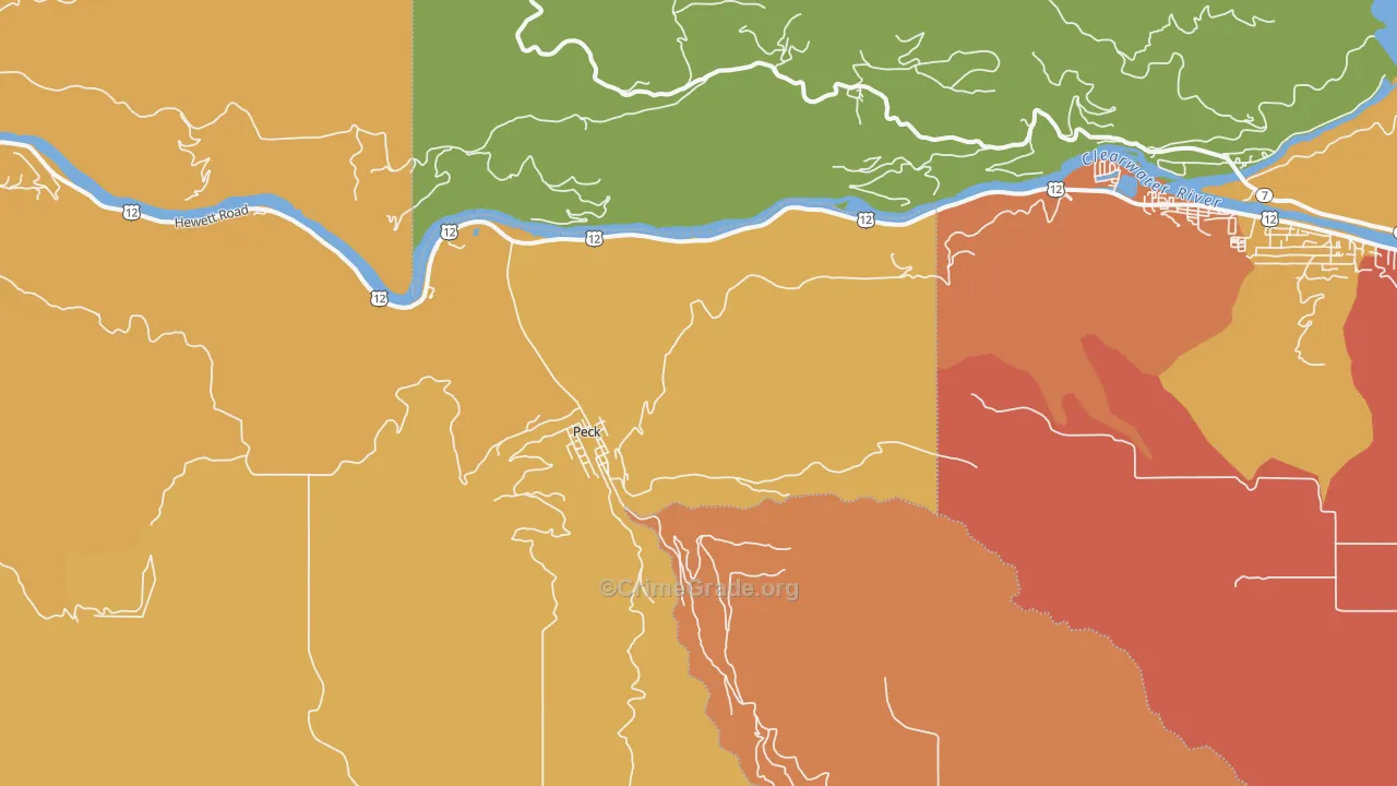 Peck, ID Map of Drug-Related Crime Rates