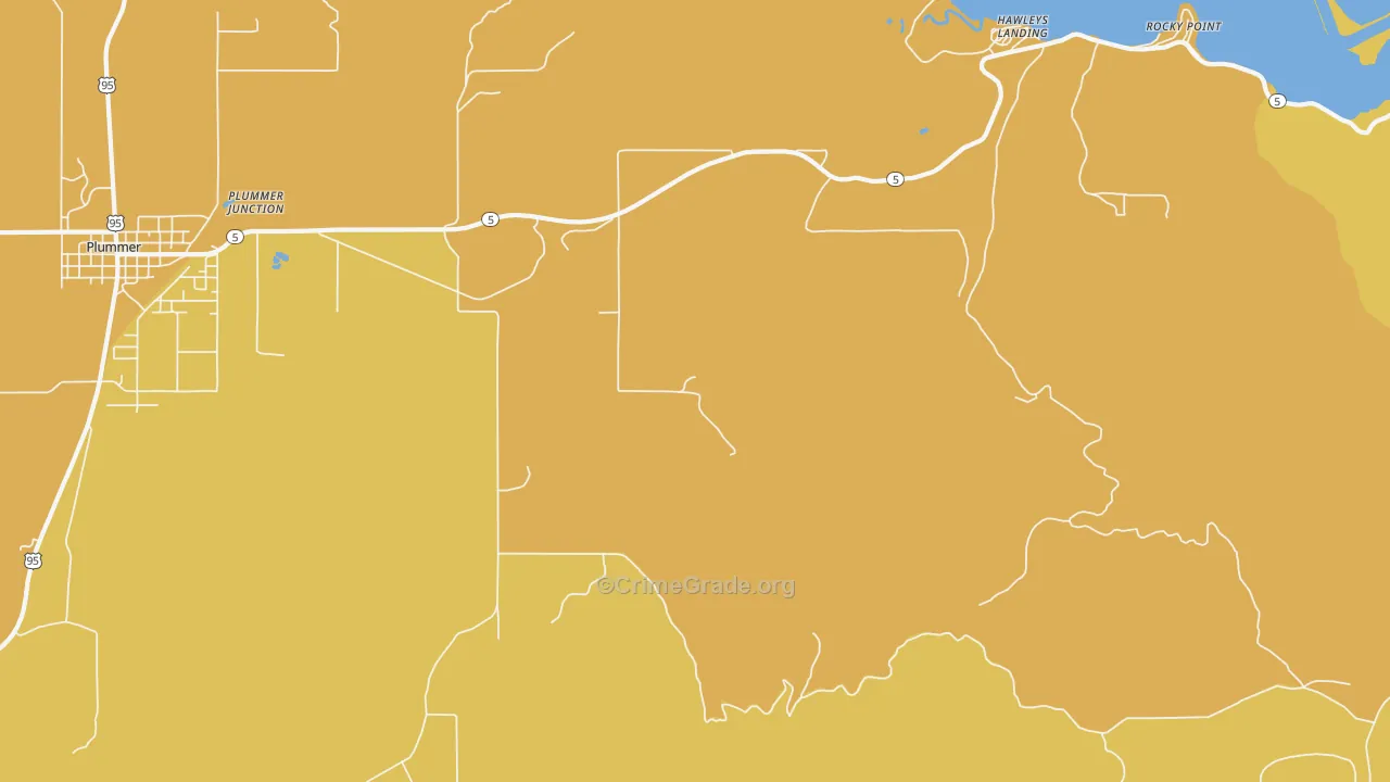 Pedee, ID Map of Drug-Related Crime Rates