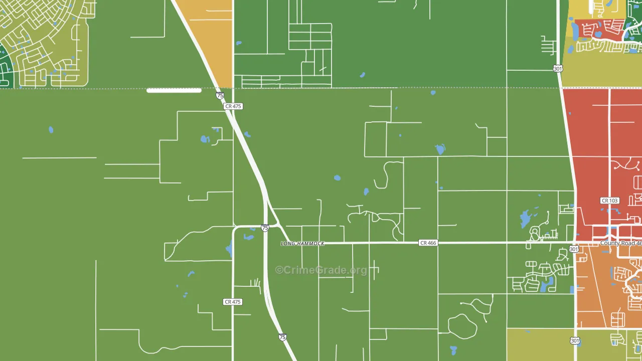 Pedro, FL Map of Drug-Related Crime Rates