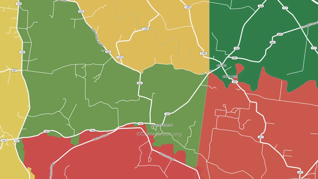 Peedee, KY Map of Drug-Related Crime Rates