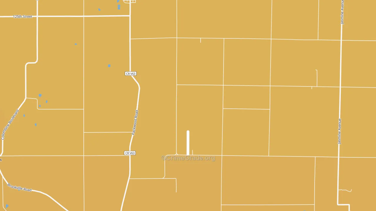 Pekin, IA Map of Drug-Related Crime Rates