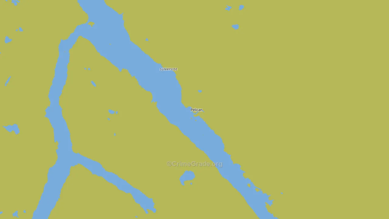 Pelican, AK Map of Drug-Related Crime Rates