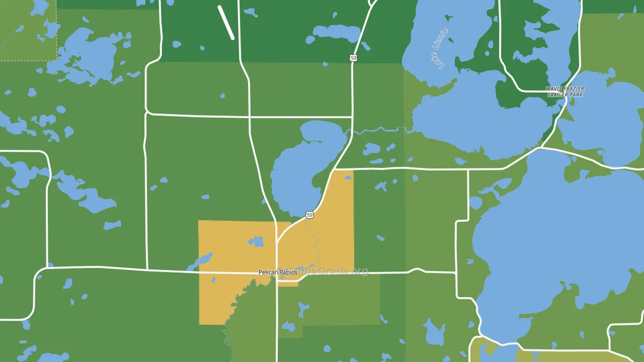 Pelican Rapids, MN Map of Drug-Related Crime Rates