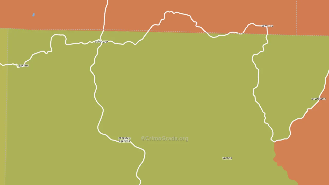 Pelsor, AR Map of Drug-Related Crime Rates