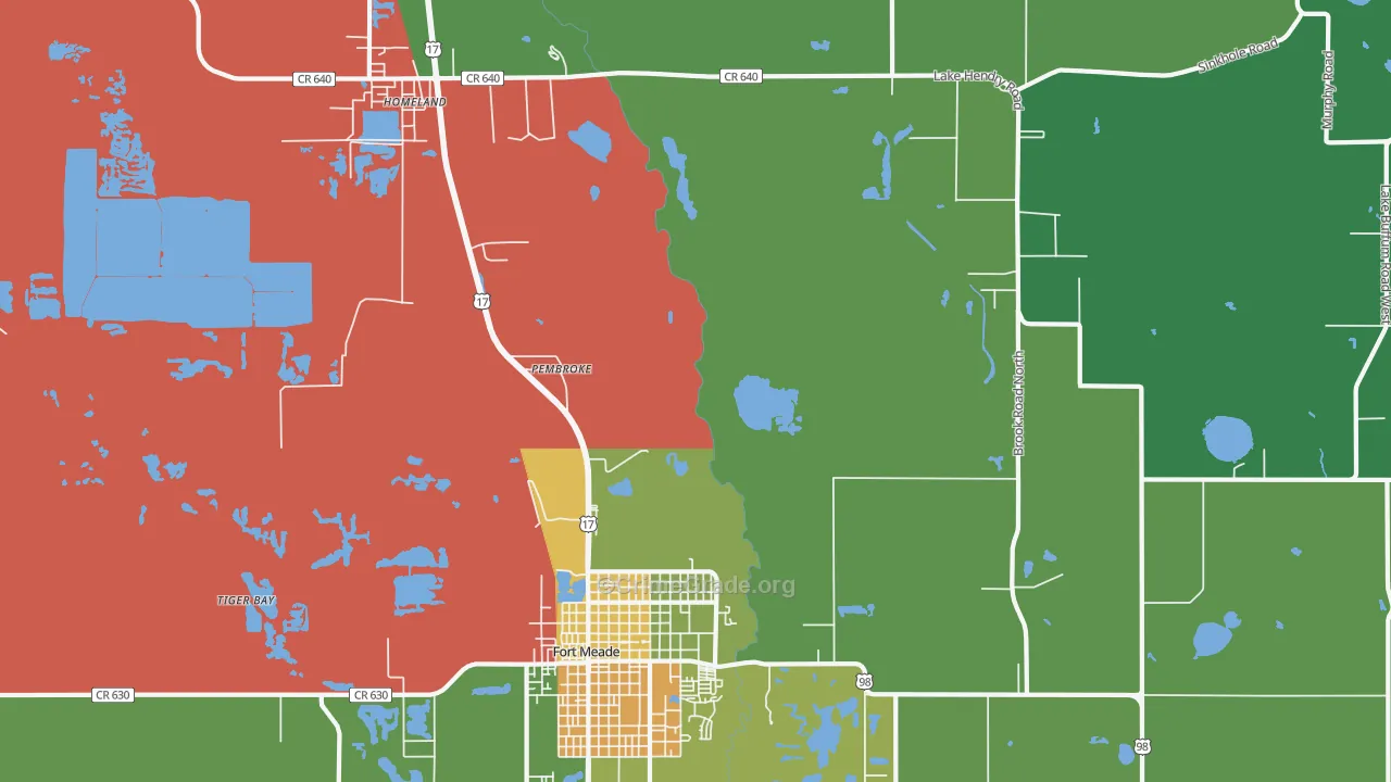Pembroke, FL Map of Drug-Related Crime Rates