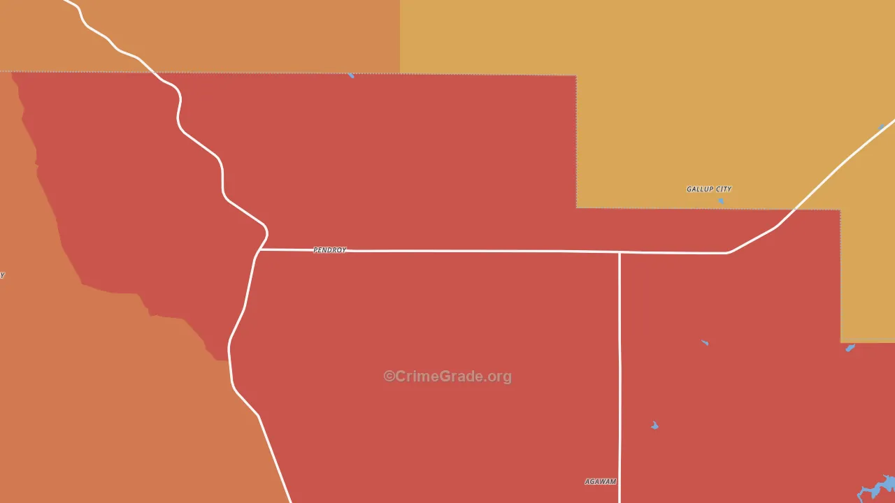 Pendroy, MT Map of Drug-Related Crime Rates