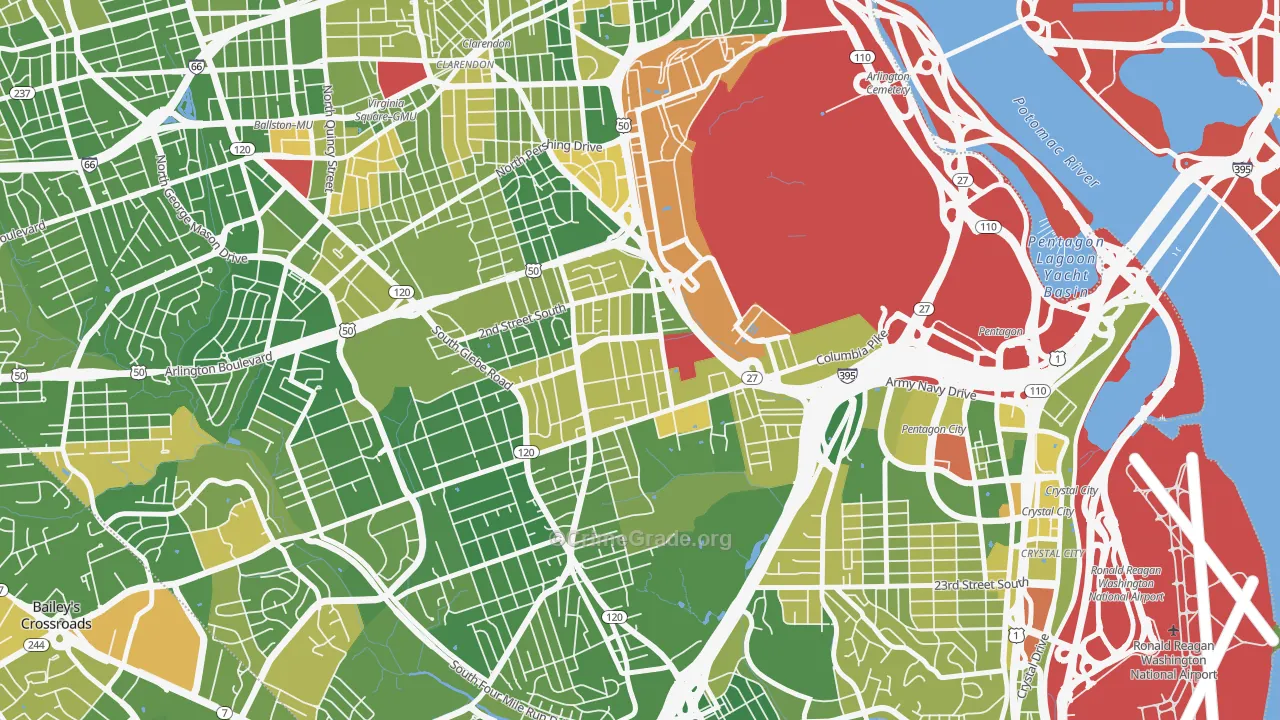 Penrose, Arlington, VA Map of Drug-Related Crime Rates