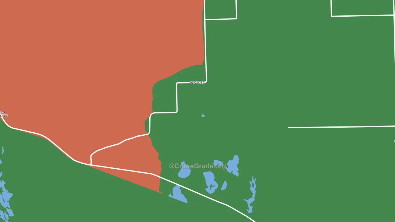 Penrose, UT Map of Drug-Related Crime Rates