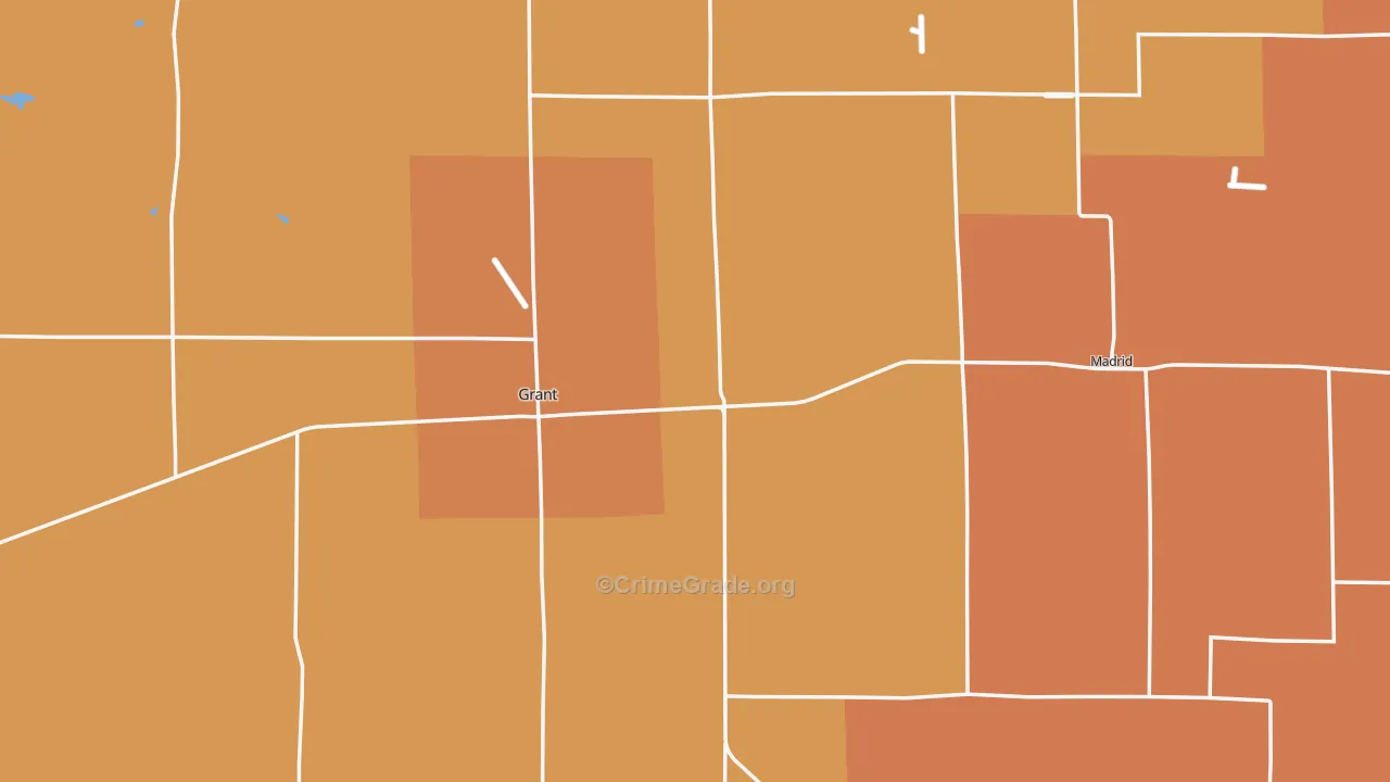 Perkins County, NE Map of Drug-Related Crime Rates