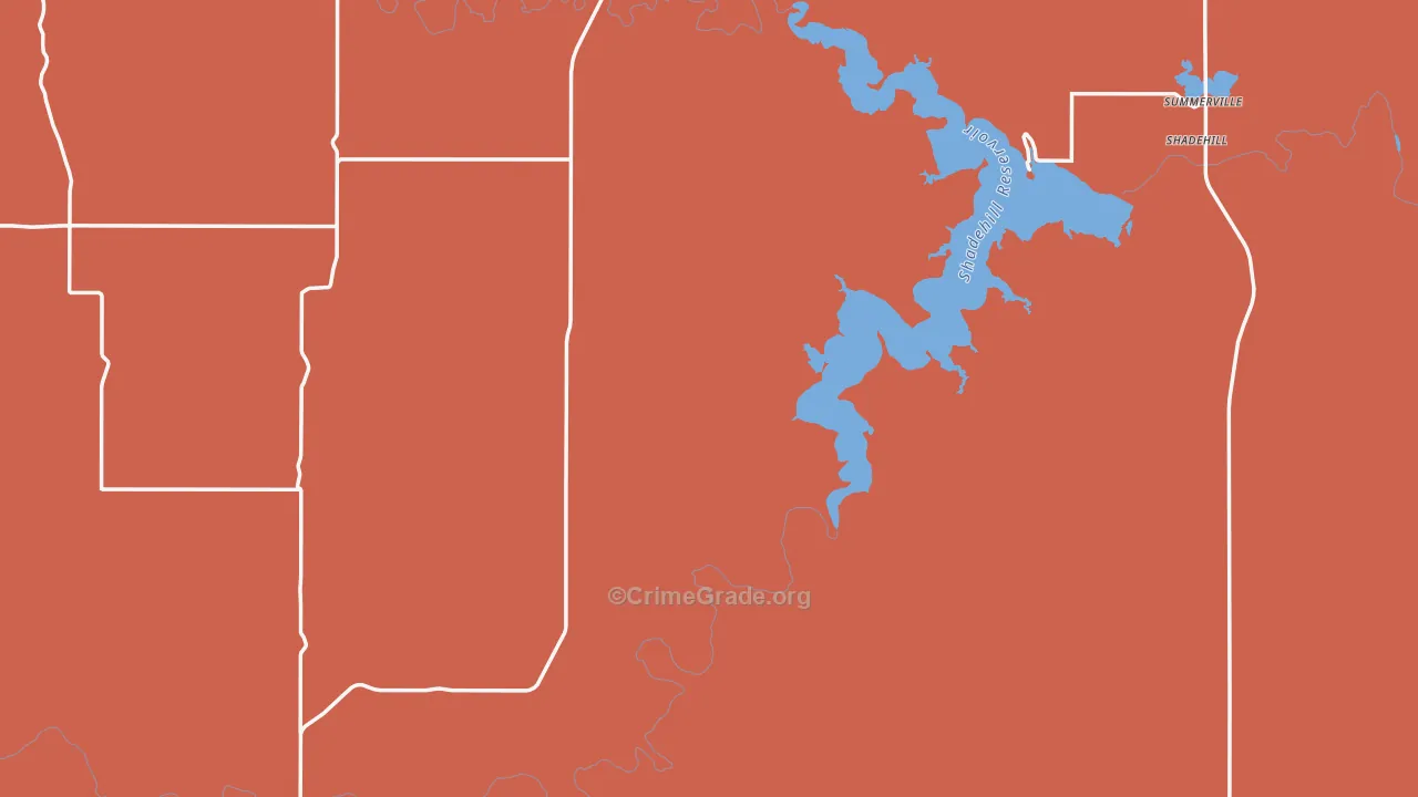 Perkins County, SD Map of Drug-Related Crime Rates