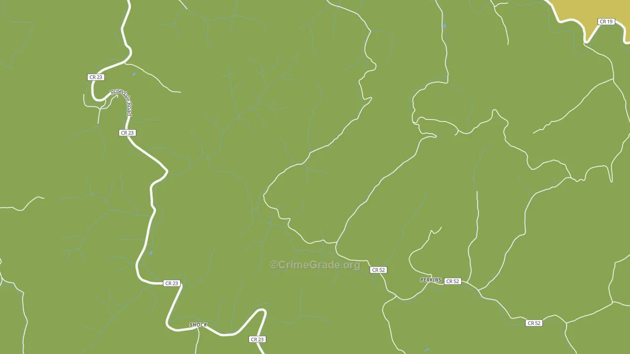 Perkins, WV Map of Drug-Related Crime Rates